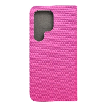 SENSITIVE Book Case für Samsung Galaxy S25 Ultra Rosa mit Ständer