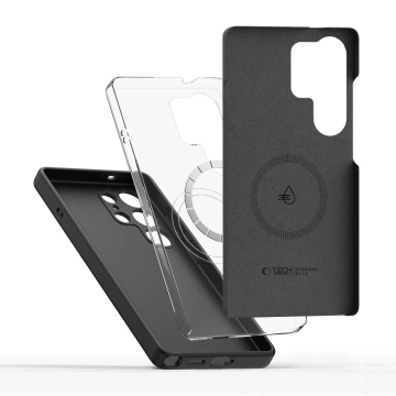 Etui do Samsung Galaxy S25 Ultra Tech-Protect Liquid Silicone MagSafe Black