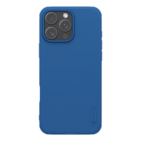 iPhone 16 Pro Hülle Nillkin Magnetic Frosted Shield Blau