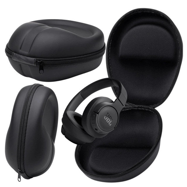 Etui ochronne na słuchawki do JBL TUNE 720BT 760NC 770NC Alogy Hard Case obudowa ochronna na zamek 23x18x11cm Czarne