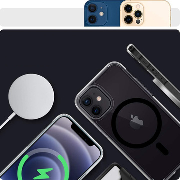 Etui Spigen Ultra Hybrid Mag für Apple iPhone 12/ 12 Pro Schwarz