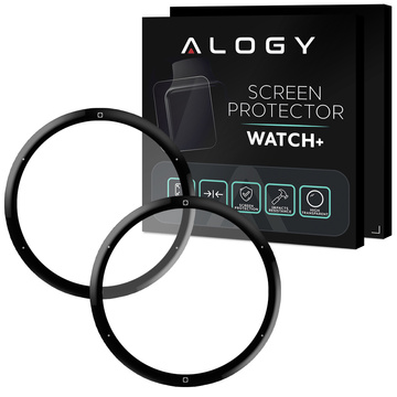 2x Flexibles 3D-Alogieglas für Garmin Venu 2s 40mm Schwarz