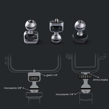Anbringen des PGYTECH Magic Arm (P-CG-009) Zubehörs an Kameras/Gimbals