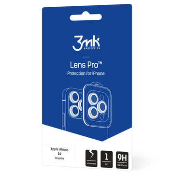 Szkło na kamerę ochrona na aparat obiektyw 3mk Lens Pro do Apple iPhone 14 Graphite