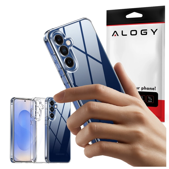 Etui Przezroczyste do Samsung Galaxy S25, Podwyższone Krawędzie, Idealne Dopasowanie, PC + TPU, Alogy HybridShield™ Case