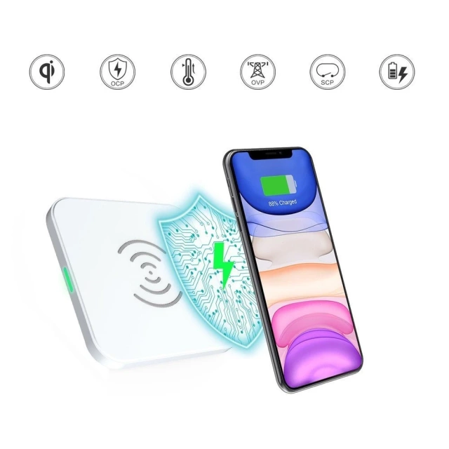 Choetech ładowarka bezprzewodowa Qi 10W do telefonu słuchawek czarny (T511-S)