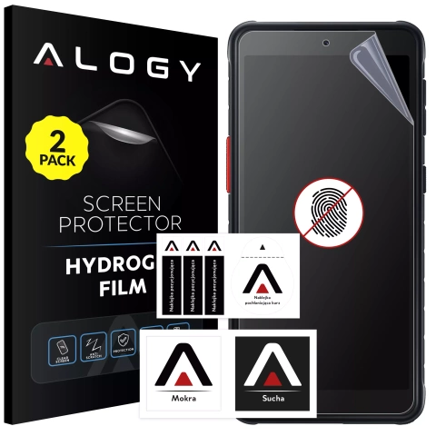 2x Folia "MATOWA" do Samsung Xcover 5 Hydrożelowa Alogy HydroSkin Matte Pro™ na ekran do etui "BEZ ODCISKU PALCÓW"