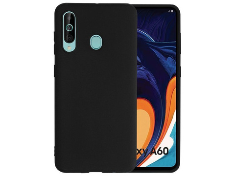 Alogy Slim Silikonhülle für Samsung Galaxy A60 schwarz Alogy 5D Glass