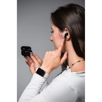 Forcell Super Clear Calls ANC ENC Dongle Schwarz Kabellose In-Ear-Kopfhörer