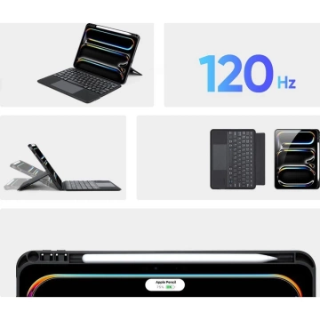 Schutzhülle mit Bluetooth-Tastatur für iPad Pro 11 (2024) DUX DUCIS DK Schwarz
