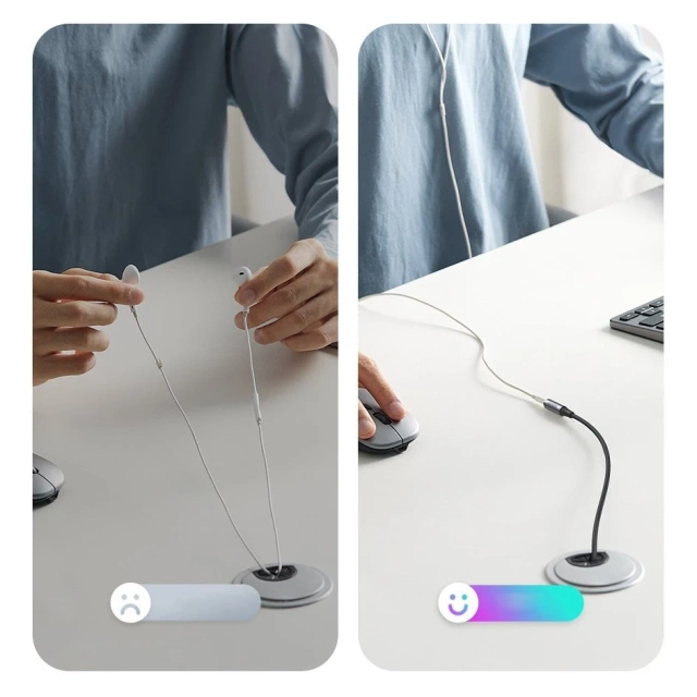 Przewód UGREEN kabel przedłużacz AUX 3.5mm mini jack 1m