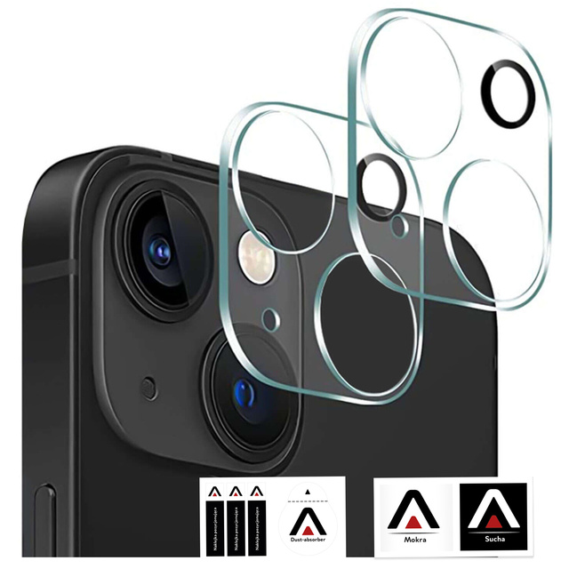 2x Szkło na obiektyw aparat do iPhone 15 / 15 Plus Alogy lens clear przezroczyste