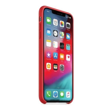 Original Apple MRWH2ZM/A Schutzhülle für Apple iPhone Xs Max, rote Silikonhülle