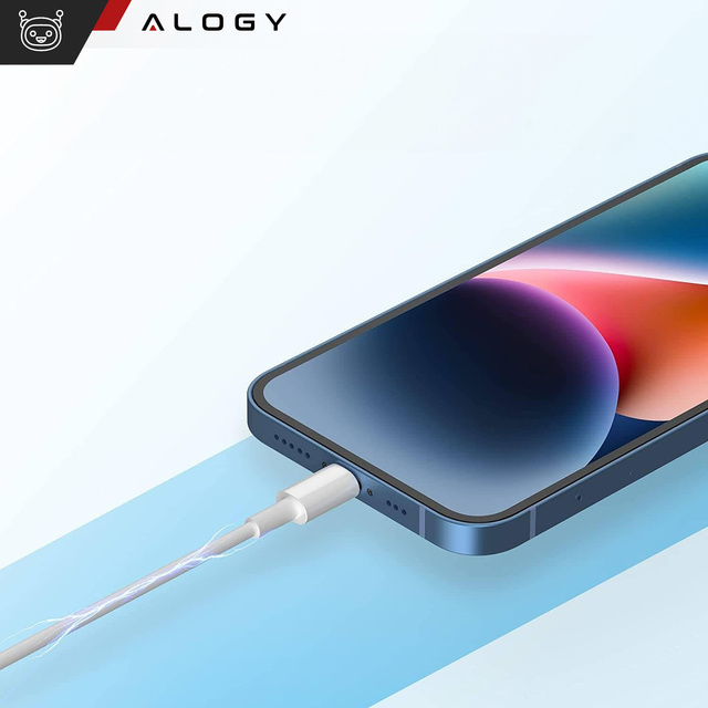 Kabel 100cm Alogy USB do Lightning przewód do ładowania apple iPhone biały