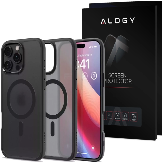 Etui + Szkło Spigen Ultra Hybrid Mag MagSafe do Apple iPhone 16 Pro Frost Black