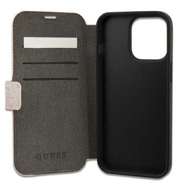Etui Guess GUBKP13X4GMGPI für iPhone 13 Pro Max 6,7" Buch 4G Big Metal Logo