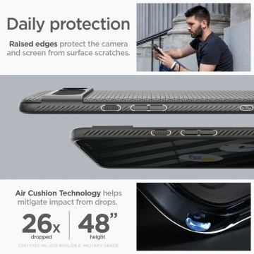 Etui Spigen Liquid Air für Google Pixel 8 Pro Mattschwarz