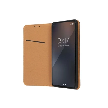 Smart Pro Book Case für Samsung S25 Edge Leder Schwarz