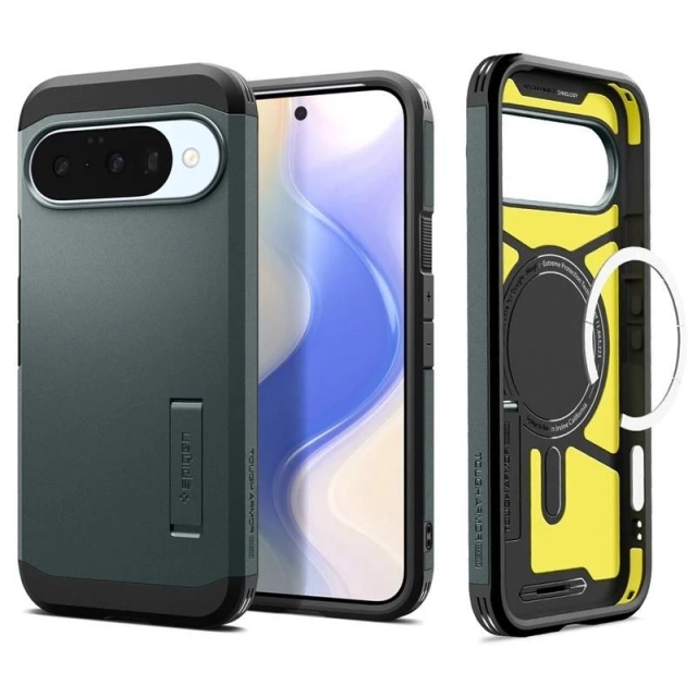 Etui Ochronne do Google Pixel 10 / 10 Pro Spigen Tough Armor Mag MagSafe Abyss Green