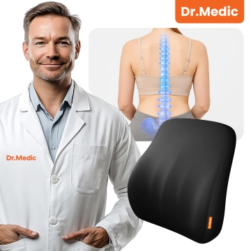 DR.MEDIC LumbarGuard™ Auto-Rückenkissen Ergonomisches Lendenkissen für Autositze für Fahrer und Beifahrer