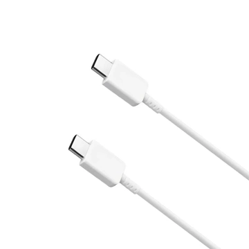 ECOBOX USB Typ-C auf Typ-C Kabel 3A 1m Weiß PD Schnellladen
