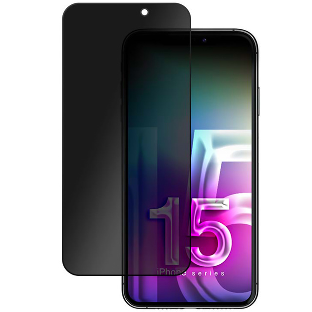 Szkło prywatyzujące do iPhone 15 Pro Max - 3mk HardGlass Max Privacy™ Antyszpiegowskie hartowane