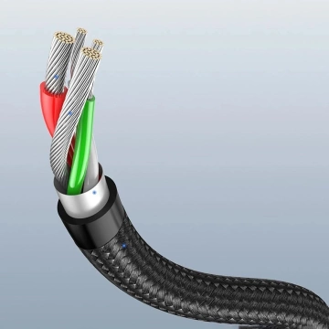 Kabel USB-A – USB-C 3A 3m Ugreen US284 70255 Kątowy Szary