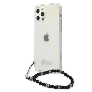 Guess GUHCP12MKPSBK iPhone 12/12 Pro 6,1" Transparente Hardcase Black Pearl