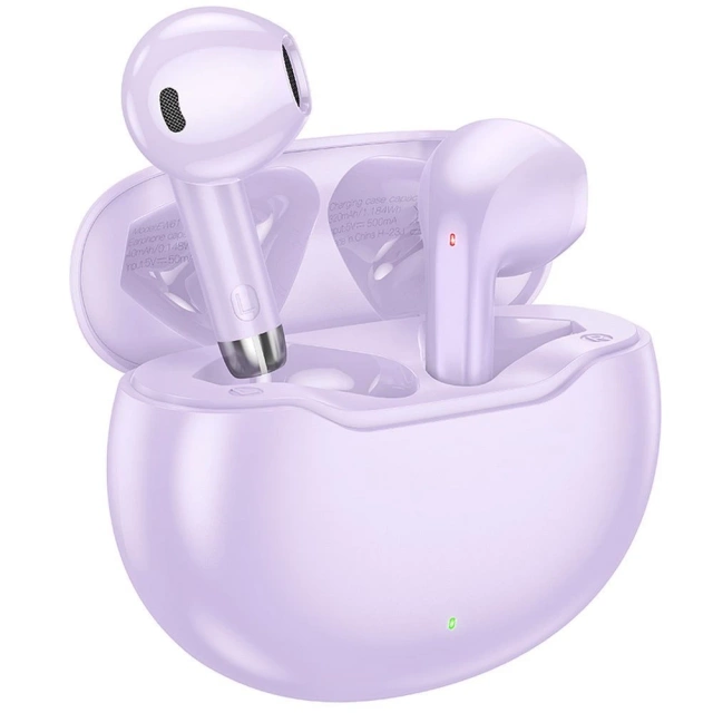 HOCO TWS EW61 kabellose Bluetooth-Kopfhörer, lila, mit Ladeetui
