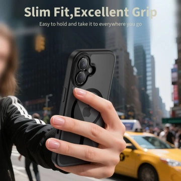 Etui Ochronne do iPhone 17 Tech-Protect MagPeak MagSafe CC Black/Clear