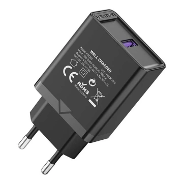 Vention FACB0-EU USB 22,5 W QC 3.0 Wandladegerät Schwarz