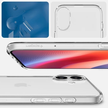 Glashülle für iPhone 16 Spigen Liquid Crystal Schutzhülle Crystal Clear Handyhülle