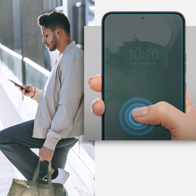 2x Szkło Hartowane do etui Spigen Glas.TR EZ FIT do Samsung Galaxy S22 Plus