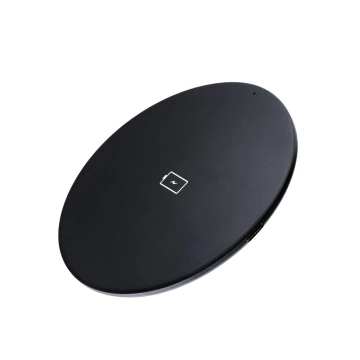 Forcell Qi 15W Quick Charge USB-C Induktives Ladegerät Slim Schwarz