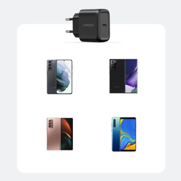 Ugreen USB Type C Ladegerät 25W Power Delivery USB Type C Kabel 2m schwarz (50581)