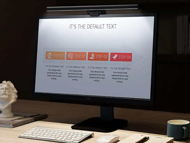 Baseus Lampa LED I-Wok na monitor do komputera USB 5W Czarna