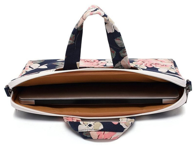 Torba pokrowiec Canvaslife Briefcase etui do laptopa 13 do MacBook Pro/ Air Navy Rose