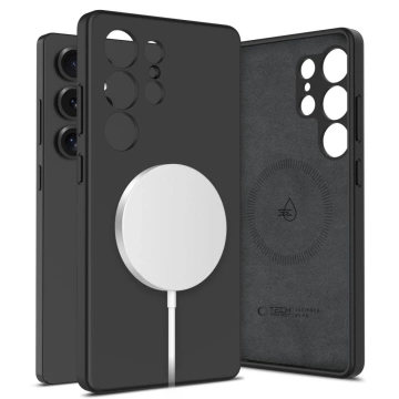 Etui do Samsung Galaxy S25 Ultra Tech-Protect Liquid Silicone MagSafe Black