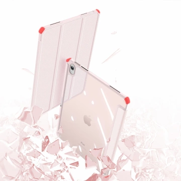 Dux Ducis Toby Hülle iPad 10.9'' 2022 (10 Gen.) Hülle mit Platz für Apple Pencil Stylus Smart Cover Ständer Pink