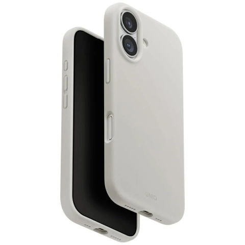 Etui Ochronne do iPhone 17 UNIQ Lino Magclick Light Grey