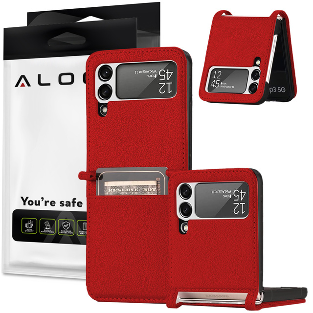 Handyhülle Alogy Clear Case für Samsung Galaxy Z Flip 3 5G Rot