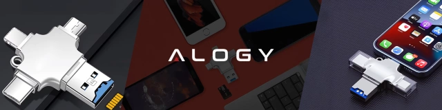 Czytnik kart SD Alogy SmartRead Pro 4w1 adapter USB3.0 do TF / Lightning / USB-C / micro USB