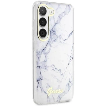 Etui Guess GUHCS23MPCUMAH do Samsung Galaxy S23+ Plus S916 biały/white hardcase Marble