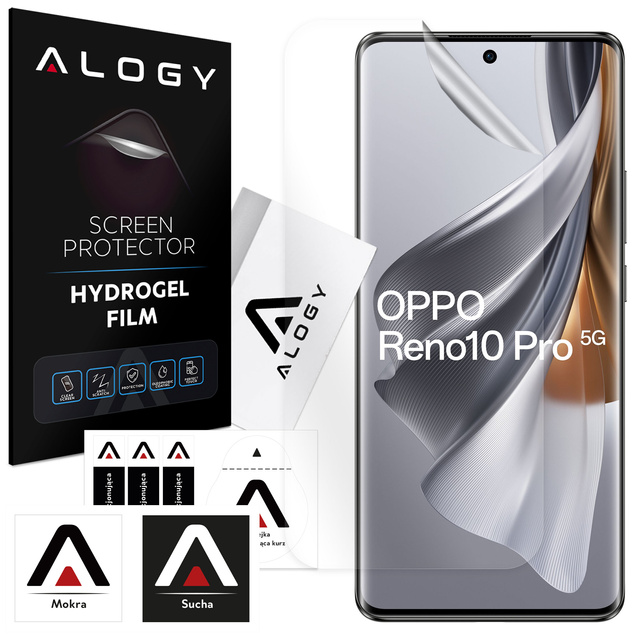 Folia Hydrożelowa do Oppo Reno 10 Pro 5G ochronna na telefon na ekran Alogy Hydrogel Film