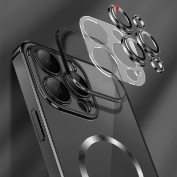 Etui Wozinsky Electroplated MagSafe do Samsung Galaxy S24 FE Srebrne