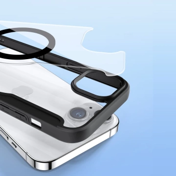 Dux Ducis Skin X Pro Hülle für Apple iPhone 15 Magnetisches MagSafe Flip Cover – Schwarz