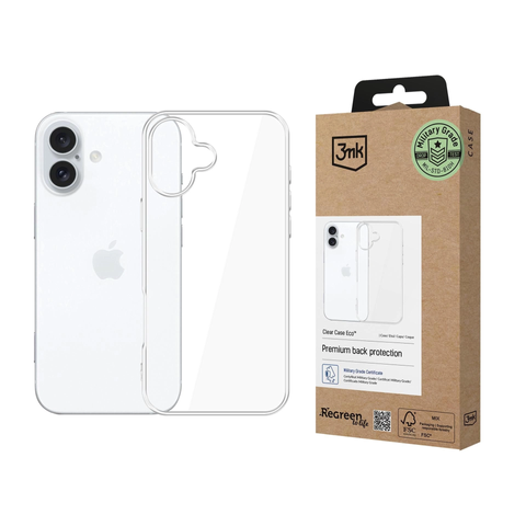 Schutzhülle für Apple iPhone 16 Plus 3mk Clear Case Eco