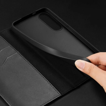 Dux Ducis Hivo Samsung Galaxy S25 Edge Hülle mit RFID-Schutz Flip