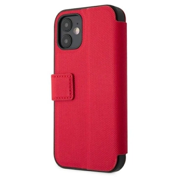 Etui na telefon US Polo Embroidery Collection book iPhone 12 mini 5,4" czerwony/red