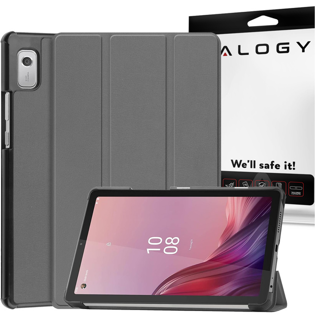 Etui na tablet Lenovo Tab M9 2023 9" TB310XU TB310FU obudowa Case Alogy Book Cover Szare